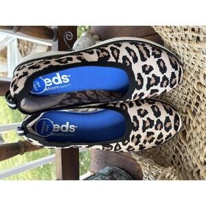 Keds Women's Leopard Print Flats with Blissfoam Tech